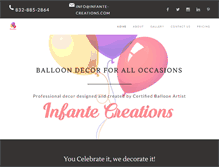 Tablet Screenshot of infante-creations.com